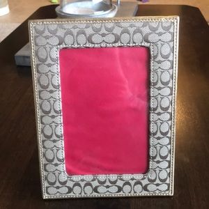 Authentic coach picture frame that fits 5x7 photo
